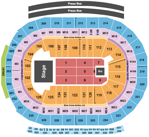Little Caesars Arena Jingle Ball Seating Chart
